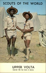 Scouts of the World: Upper Volta Boy Scouts Postcard Postcard