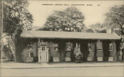 Street View of the American Legion Hall Postcard