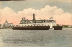 Jamestown and Newport R.I. Ferries - "Governor Carr" Postcard Postcard