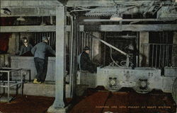 Dumping Ore into Pocket at Shaft Station Postcard