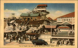 View of Noah's Ark and Slide Old Orchard Beach, ME Postcard Postcard