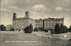 Junior High School and Grounds Postcard