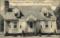 The White House at 1056 Main Street - Route 28 Reading, MA Postcard Postcard