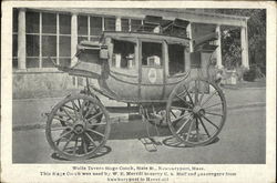 White Tavern Stage Coach Newburyport, MA Postcard Postcard