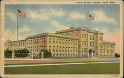 Lowell Textile Institute Massachusetts Postcard Postcard