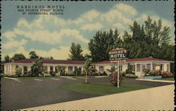 Hardings Motel St. Petersburg, FL Postcard Postcard