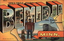 Greetings from Bemidji Postcard