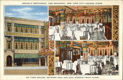 Republic Restaurant Postcard