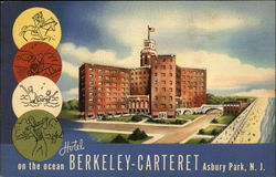 Hotel Berkeley-Carteret Asbury Park, NJ Postcard Postcard