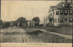 View of East Street East Mansfield, MA Postcard Postcard