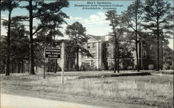 Men's Dormitory at the Henderson State Teachers College Postcard