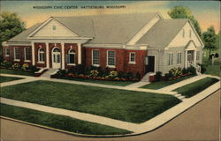 Mississippi Civic Center Postcard