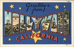 Greetings from Hollywood, California Postcard Postcard