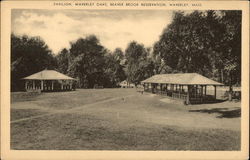 Pavilion, Waverly Oaks, Beaver Brook Reservation Waverley, MA Postcard Postcard