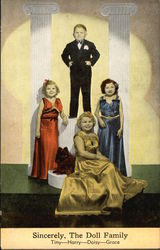 Sincerely, The Doll Family Postcard