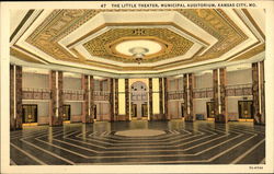 The Little Theater, Municipal Auditorium Kansas City, MO Postcard Postcard