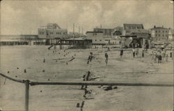 Hurricane Damage at Beach and Broadwalk Ocean City, NJ Postcard Postcard