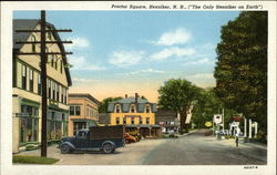 Proctor Square - "The Only Henniker on Earth" New Hampshire Postcard Postcard