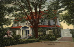 The Home of Jimmie Stewart Indiana, PA Postcard Postcard