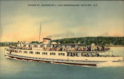 Steamer Mt. Washington II, Lake Winnepesaukee, NH Postcard