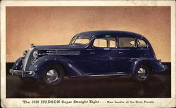 1936 Hudson Super Straight Eight Cars Postcard Postcard