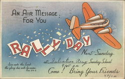 An Air Message for You Aircraft Postcard Postcard