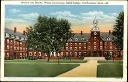 Morrow and Martha Wilson Dormitories, Smith College Northampton, MA Postcard Postcard