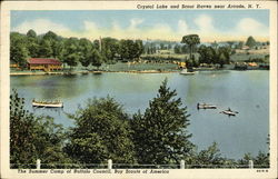 Crystal Lake and Scout Haven Postcard