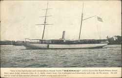 Steam Yacht "Mermaid" Postcard