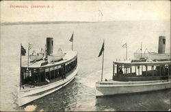 Steamboats on the Water Longport, NJ Postcard Postcard