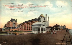 Panorama Showing Hotels Dennis, Marlborough-Blenheim and Traymore Atlantic City, NJ Postcard Postcard