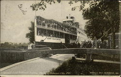 Steamer Lord Baltimore Locking through Postcard