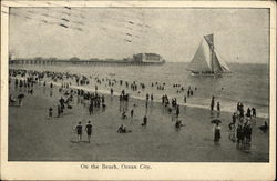 People on the Beach Postcard