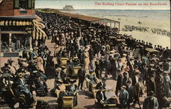 The Rolling Chair Parade on the Boardwalk Postcard