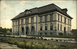 Lincoln School Building Postcard