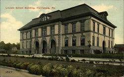 Lincoln School Building Harrisburg, PA Postcard Postcard