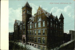 High School Harrisburg, PA Postcard Postcard