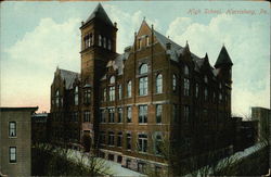 Large High School Harrisburg, PA Postcard Postcard