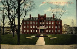 State Hospital fro Insane Harrisburg, PA Postcard Postcard