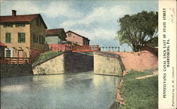 Pennsylvania Canal Lock East of State Street Harrisburg, PA Postcard Postcard