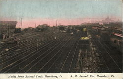 Maclay Street Railroad Yards Harrisburg, PA Postcard Postcard