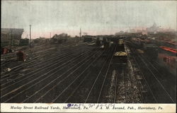 Maclay Street Railroad Yards Harrisburg, PA Postcard Postcard