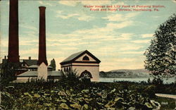 Water House and Lily Pond at Pumping Station Harrisburg, PA Postcard Postcard