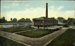 City Filtration Plant Postcard