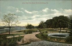 River Park from Water Works Harrisburg, PA Postcard Postcard