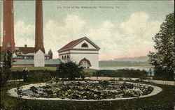 Lily Pond at the Waterworks Harrisburg, PA Postcard Postcard