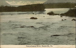 Susquehanna River Marysville, PA Postcard Postcard