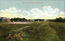 City Island Play Ground Harrisburg, PA Postcard Postcard