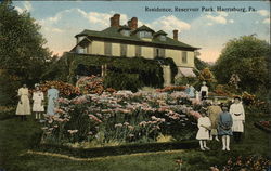 Residence, Reservoir Park Harrisburg, PA Postcard Postcard