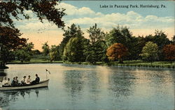 Lake in Paxtang Park Harrisburg, PA Postcard Postcard